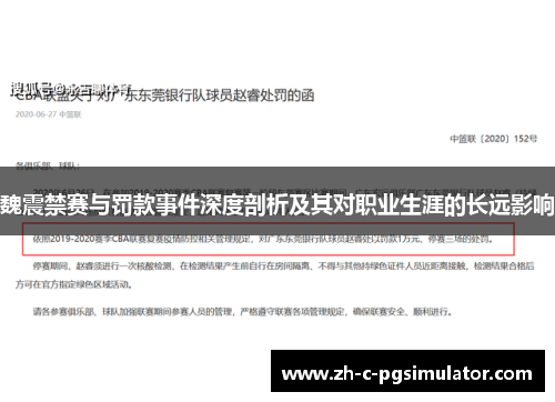 魏震禁赛与罚款事件深度剖析及其对职业生涯的长远影响
